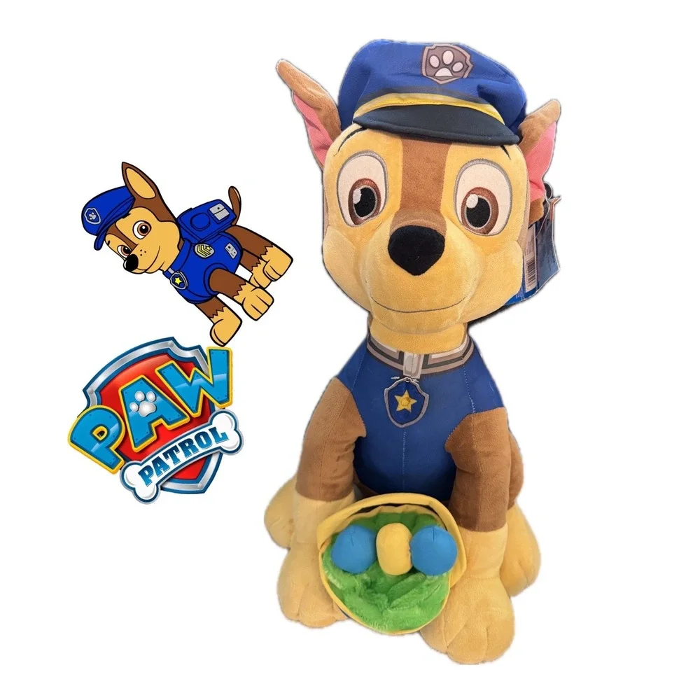 PAW Patrol Chase Police Dog Plush Large 21 Inch Nick‎ Jr Spin Master Kawaii